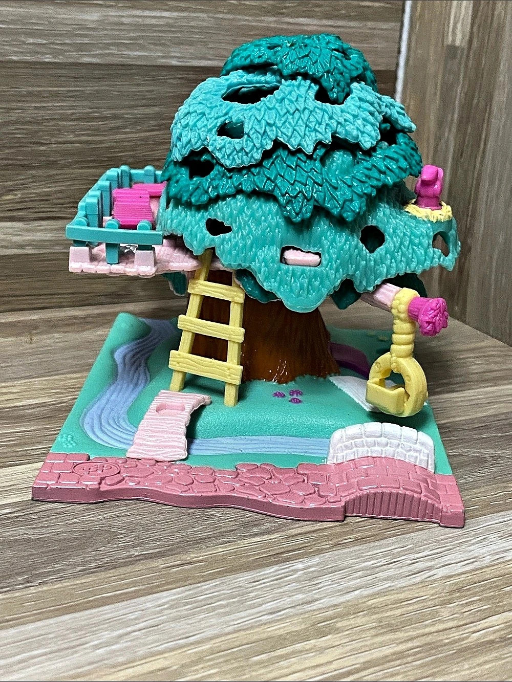 Polly Pocket vintage Bluebird Treehouse Playset Turquoise & Pink rate